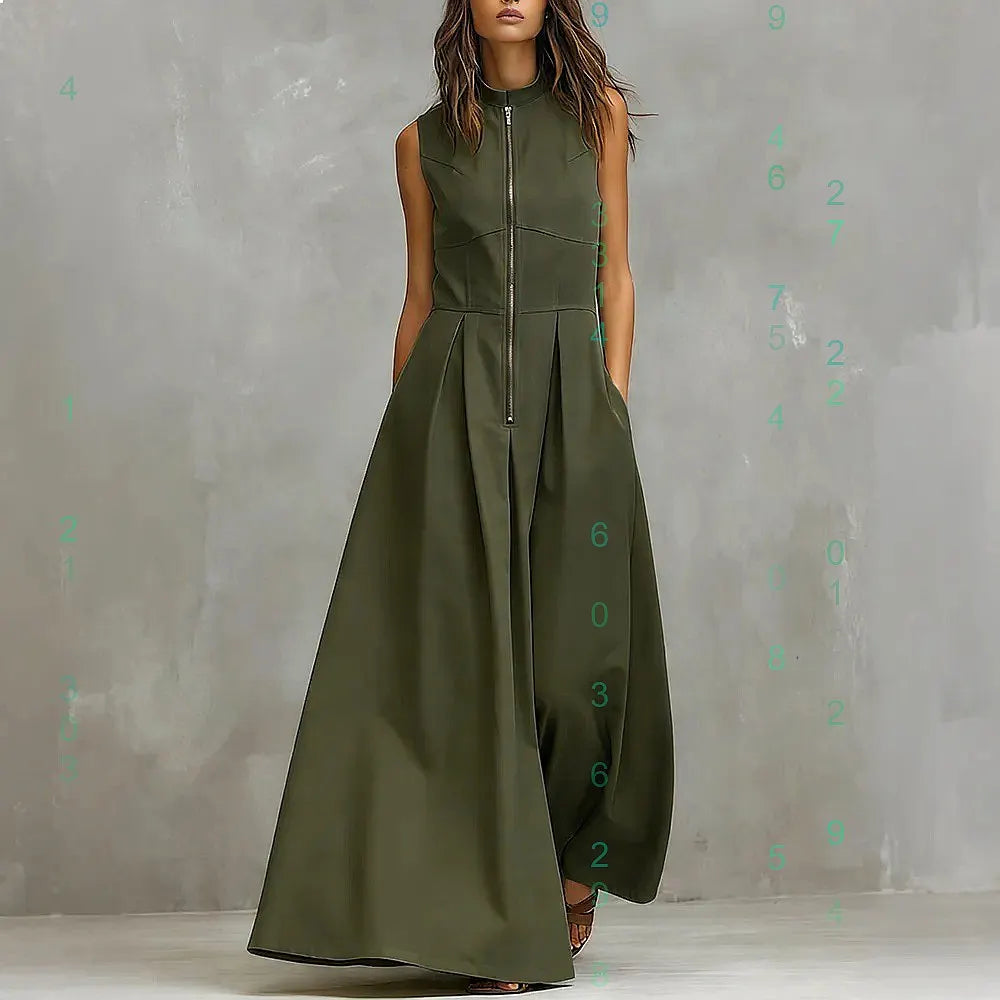 Jazzlyn Elegant Pocket Zip Jumpsuit