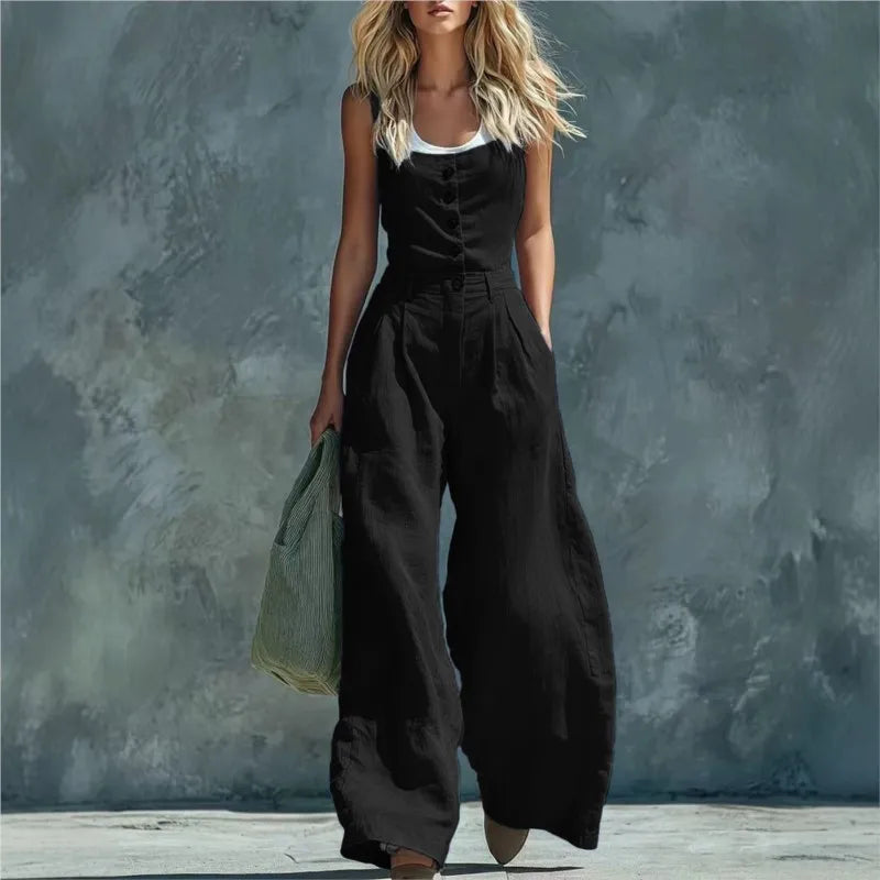 Matilda Wide Leg Pocket Jumpsuit