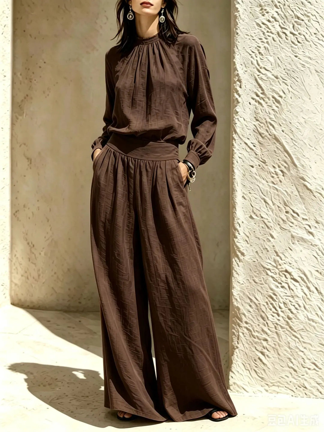 Arabella Lantern Sleeve Trouser Set