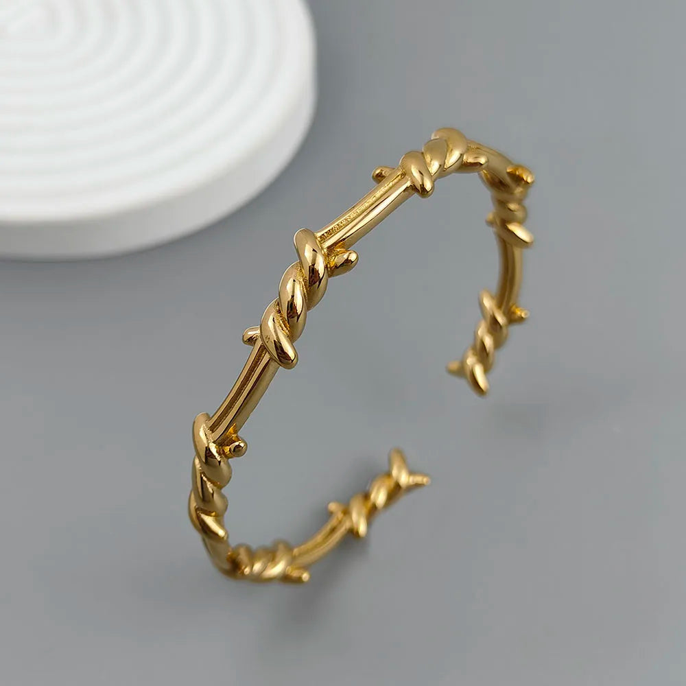 Rowan Modern Thorn Bangle Bracelet