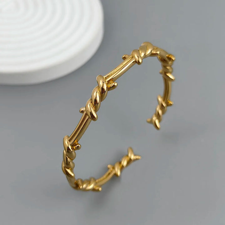 Rowan Modern Thorn Bangle Bracelet