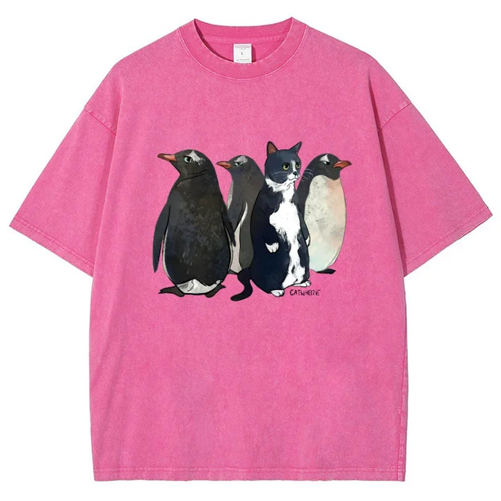 Parker Washed Graphic Penguin Tee