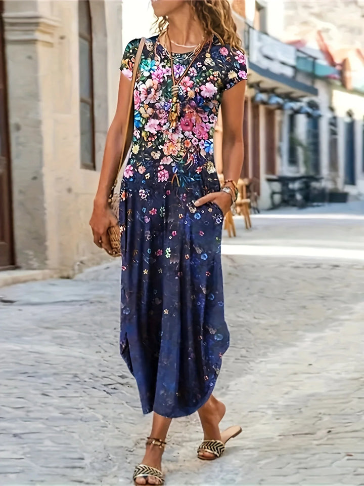Chel Floral Pocket Midi Dress