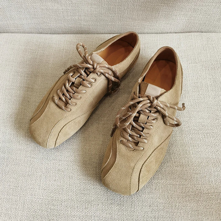 Sable Wide Toe Suede Sneakers