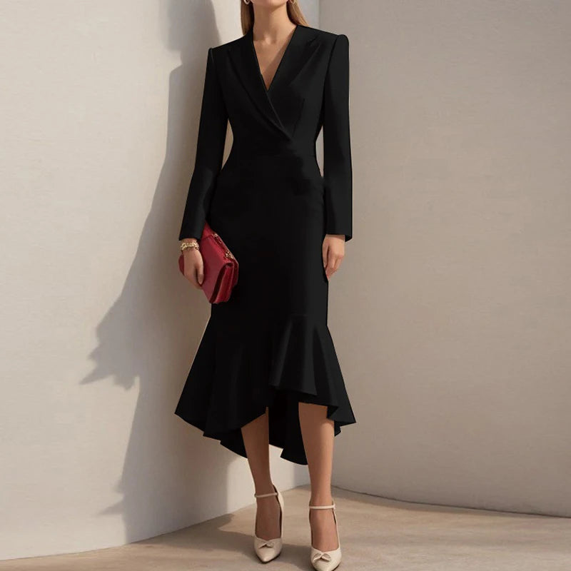 Riza Tailored Bodycon Midi Dress