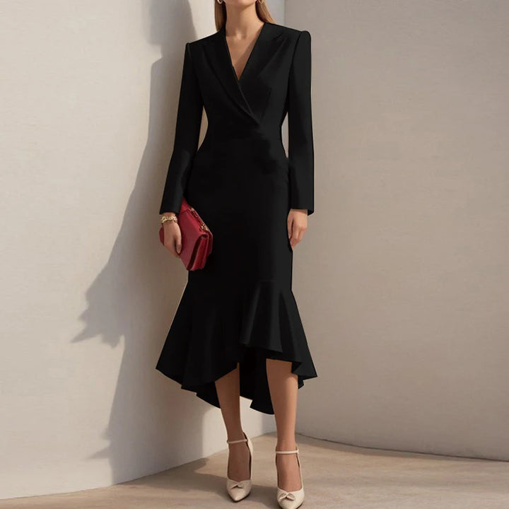 Riza Tailored Bodycon Midi Dress