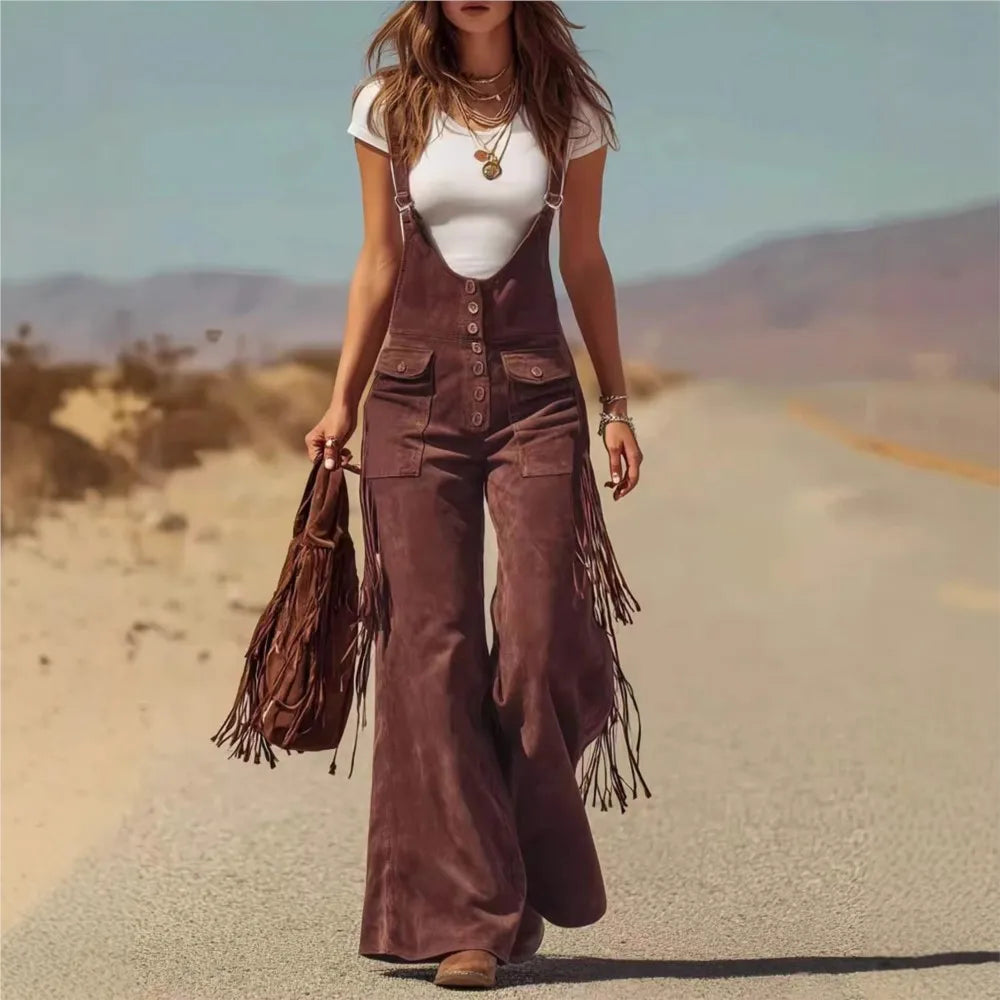 Taryn Adjustable Fit Tassel Jumpsuit