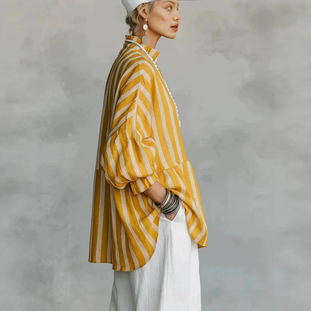 Daphne Ruffle Neck Blouse