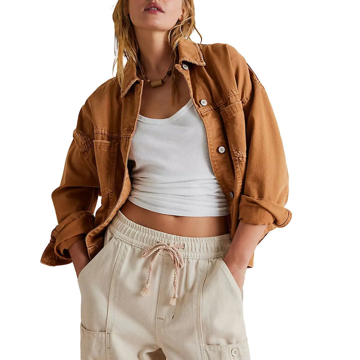Brielle Washed Denim Jacket