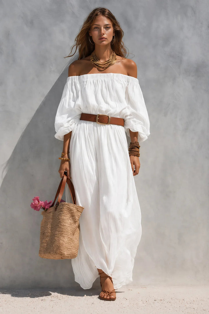 Celeste Off Shoulder Maxi Dress