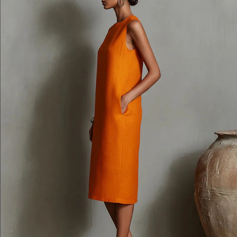 Elodie Casual Relaxed Midi Dress