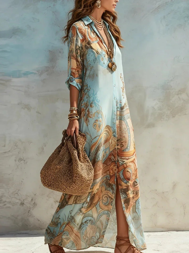 Celestine Elegant Boho Maxi Dress