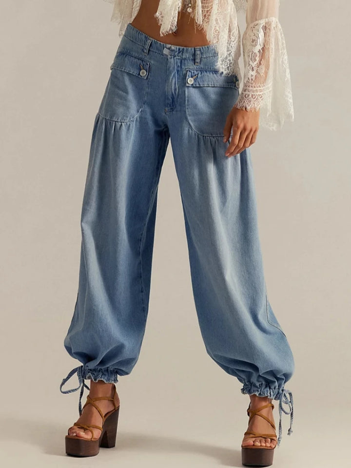 Tatum Adjustable Cuff Denim Jeans