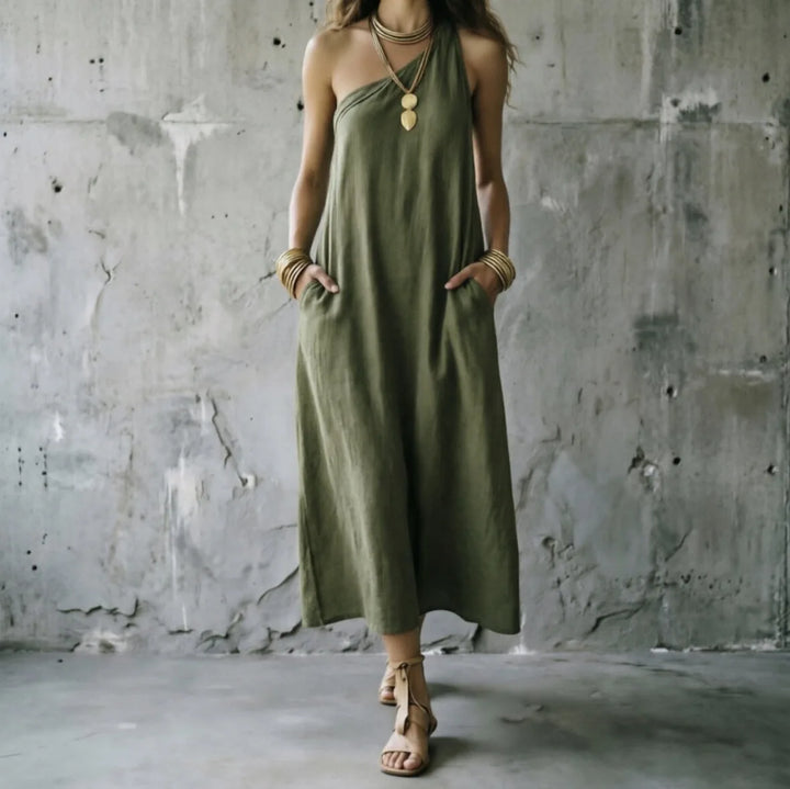Bella One Shoulder Maxi Dress