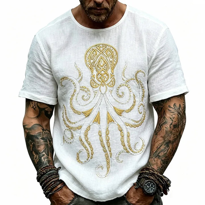 Griffin Octopus Print T Shirt