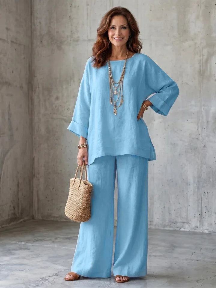 Brinley Casual Wide Leg Set