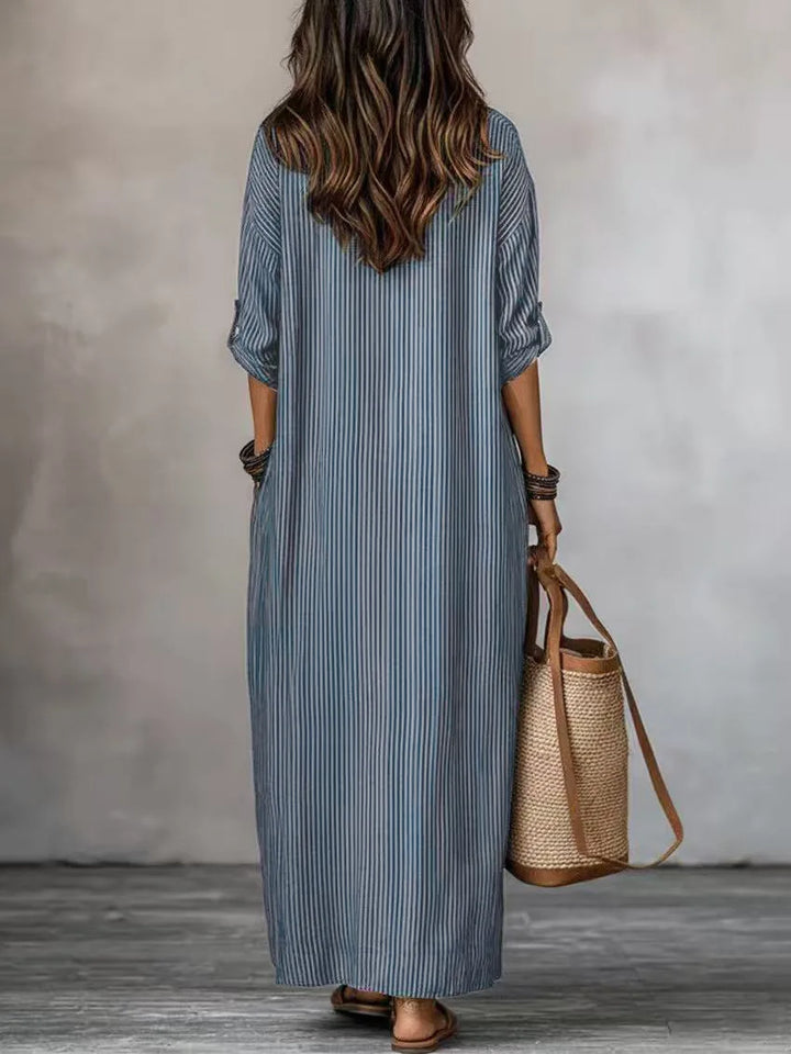 Naomi Relaxed V Neck Maxi Dress