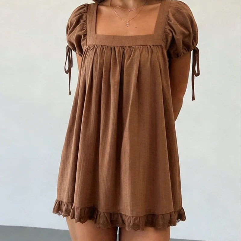Viviana Square Neck Mini Dress
