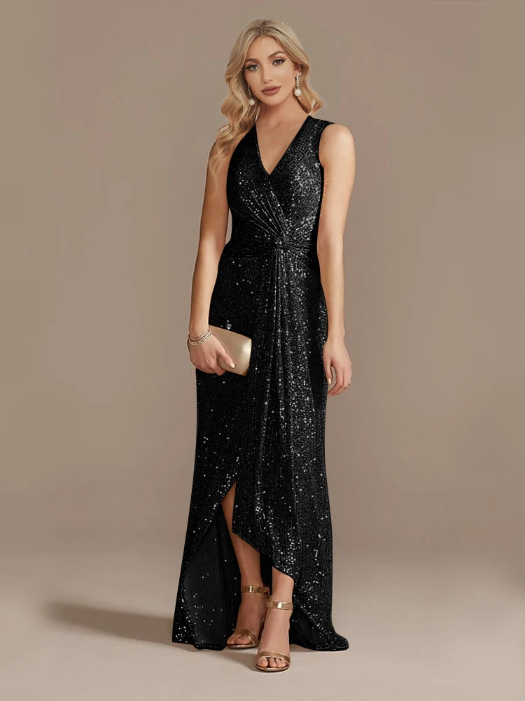 Katherine Sequin Evening Wedding Guest Dress