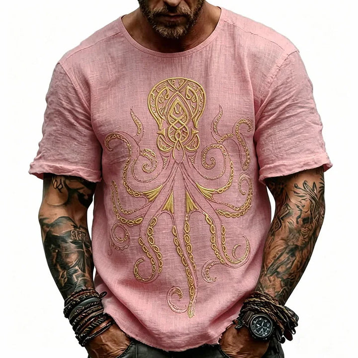 Griffin Octopus Print T Shirt