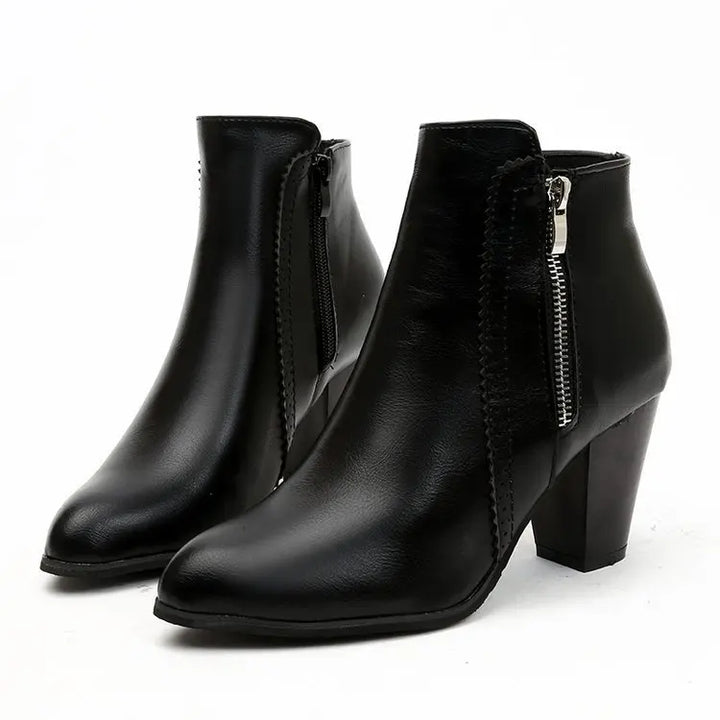 Lenora Leather Ankle Boots