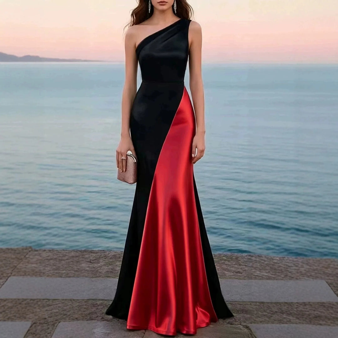 Monroe Satin Wedding Guest Dress