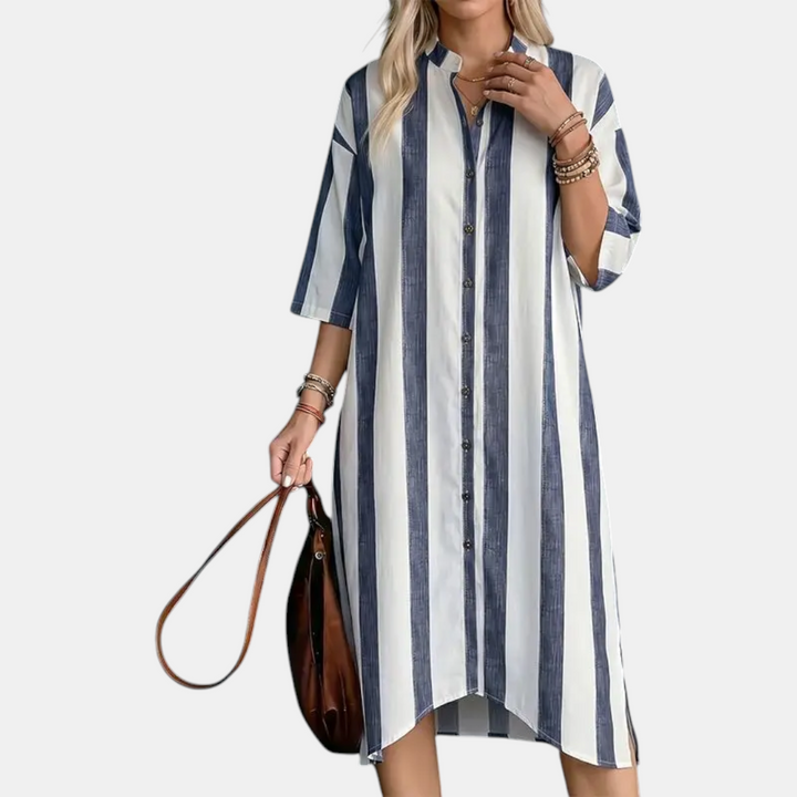 Scarlett Classic Striped Midi Dress