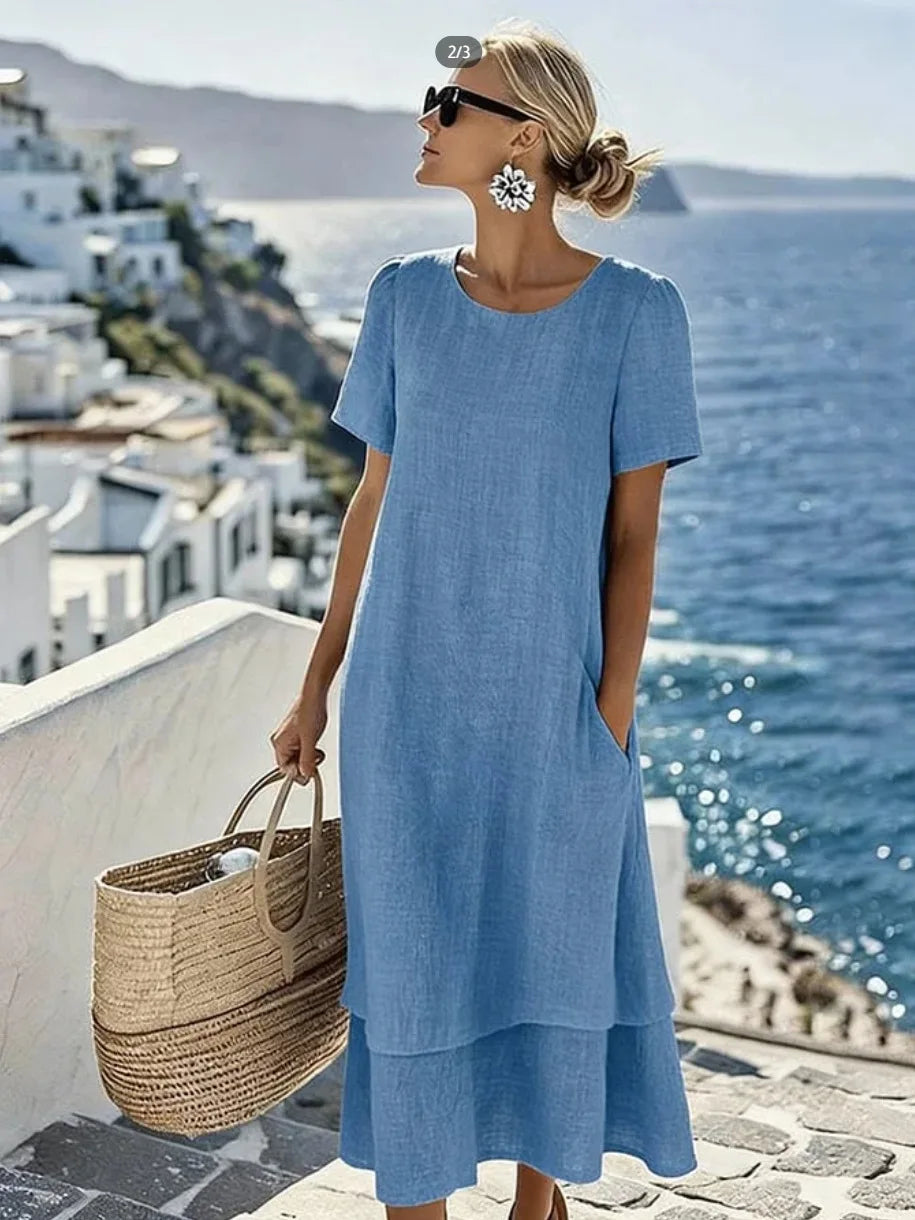Elara Effortless Comfortable Midi Dress