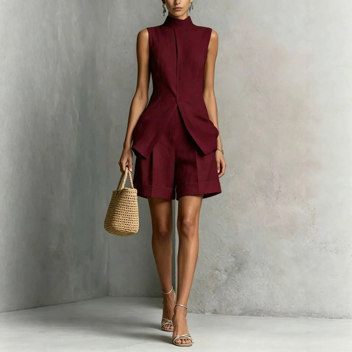 Bellamy Peplum Shorts Set