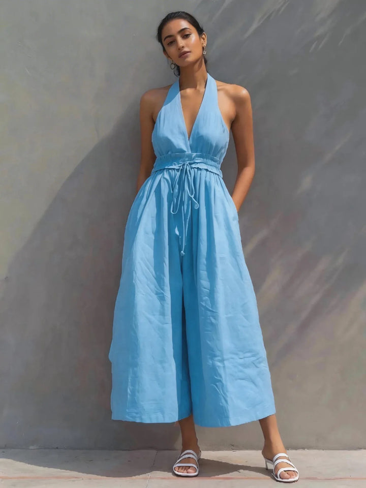 Jessica Halter Neck Jumpsuit