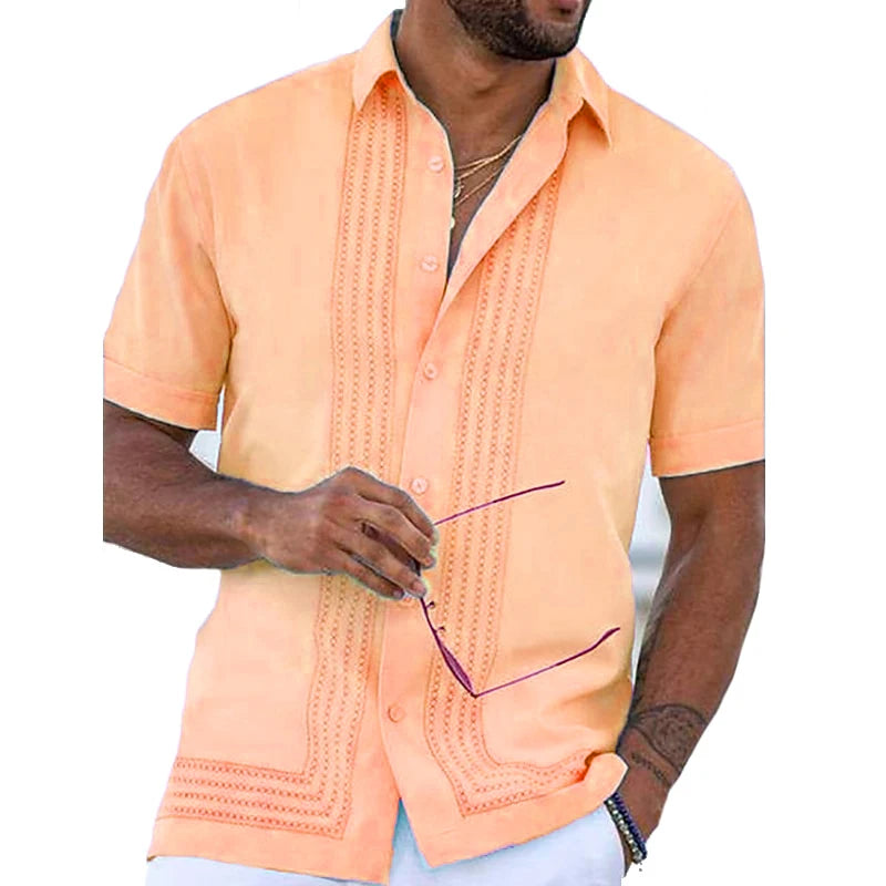 Nathan Embroidered Button Down Shirt