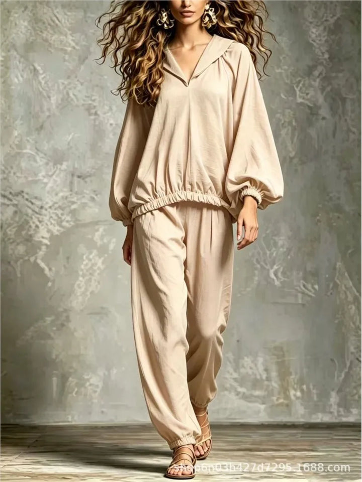 Elowyn Lantern Sleeve Lounge Set