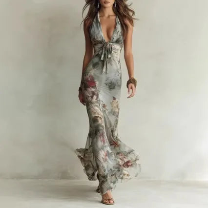Danielle Elegant Floral Maxi Dress