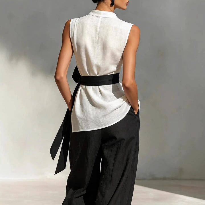 Valentia Contrast Waist Jumpsuit