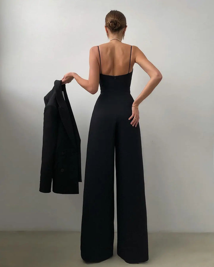 Maristelle Sleeveless Wide Leg Jumpsuit