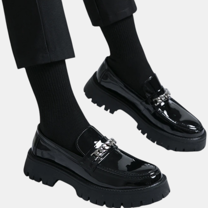 Matthew Slip On Leather Loafers