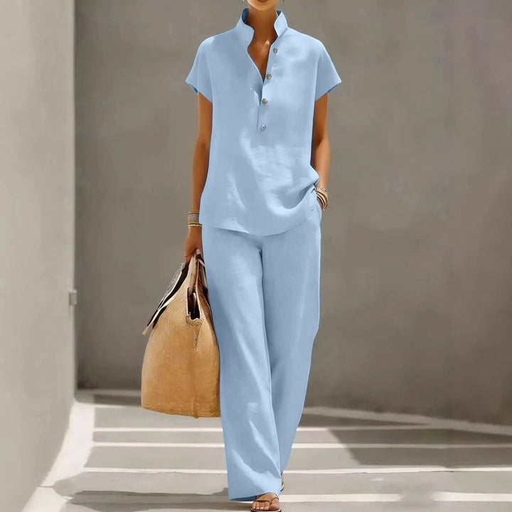 Belle Breathable Linen Matching Set