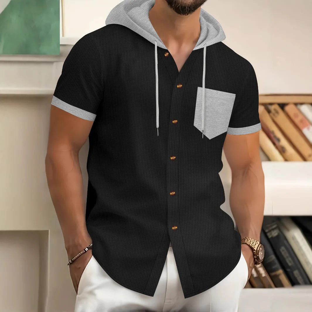 Jacob Hooded Button Shirt