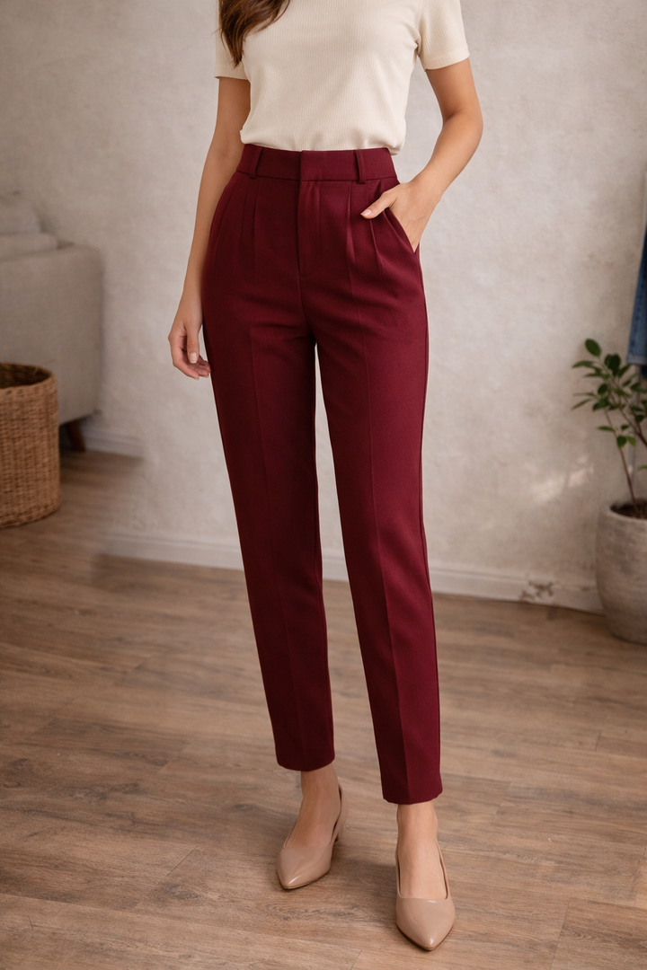 Camille High Waist Tailored Trousers