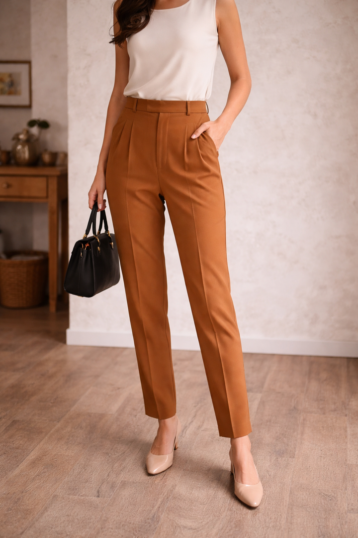 Camille High Waist Tailored Trousers