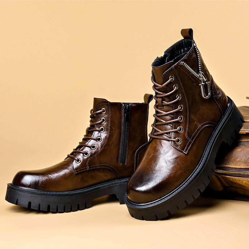 Edmund Prestige Leather Boots