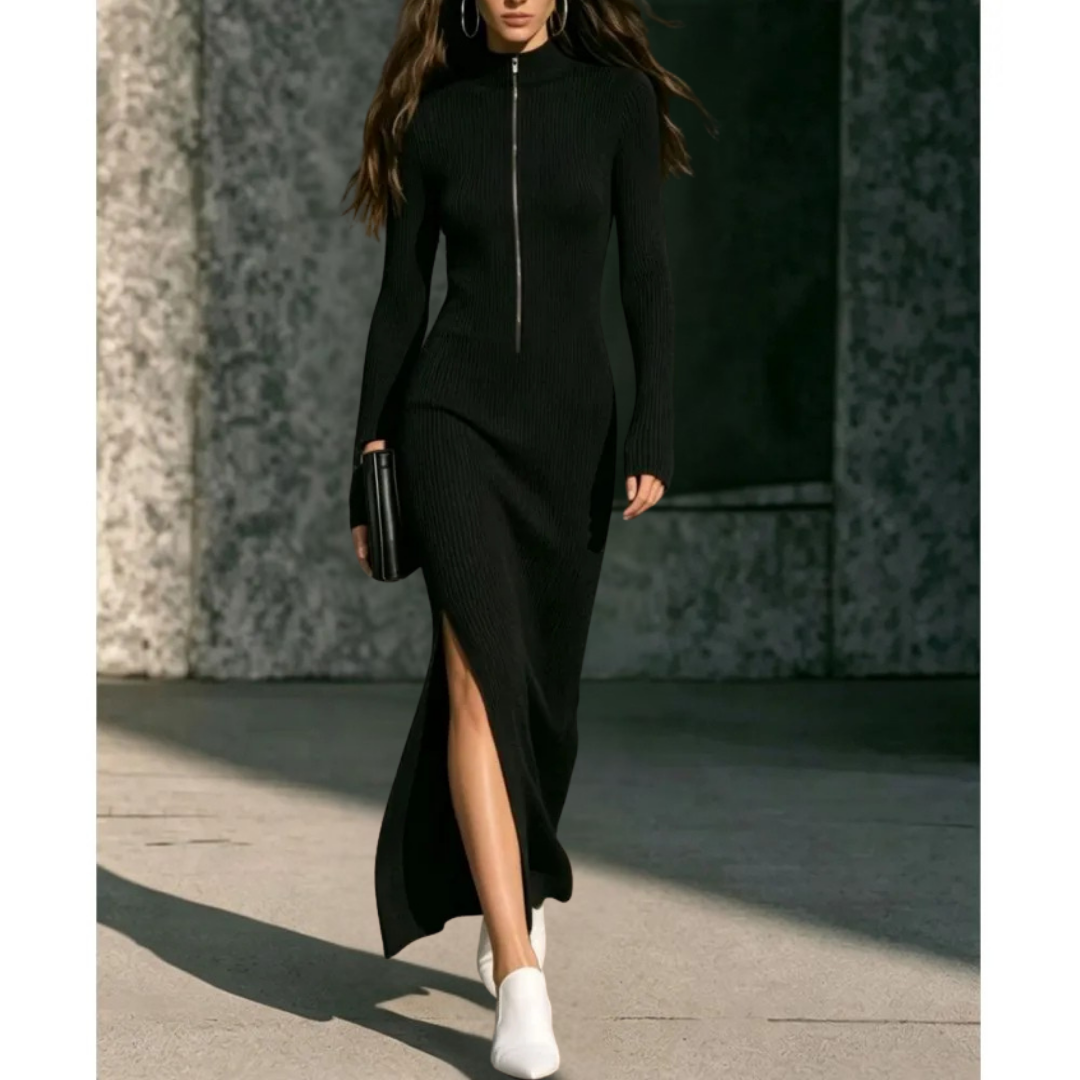 Nerissa Ribbed Long Dress