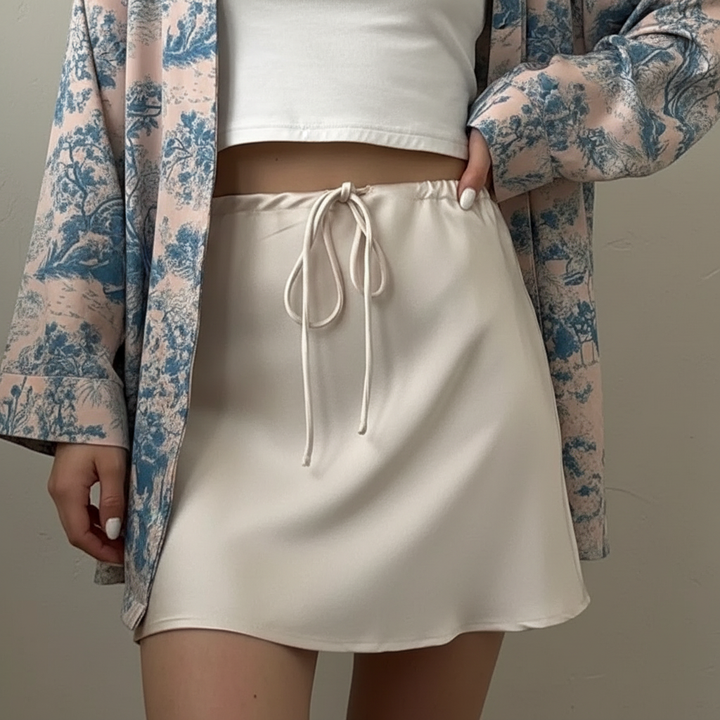 Orlina Satin Mini Skirt