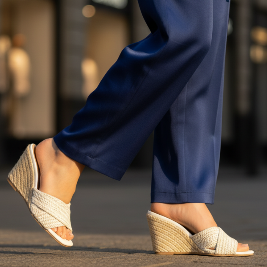Elvira Raffia Platform Sandals