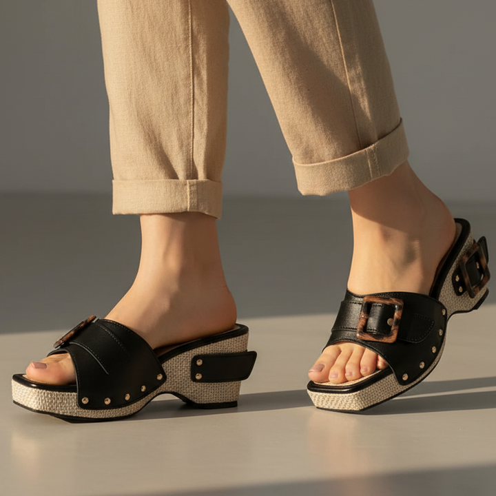 Evelyn Chunky Platform Sandals