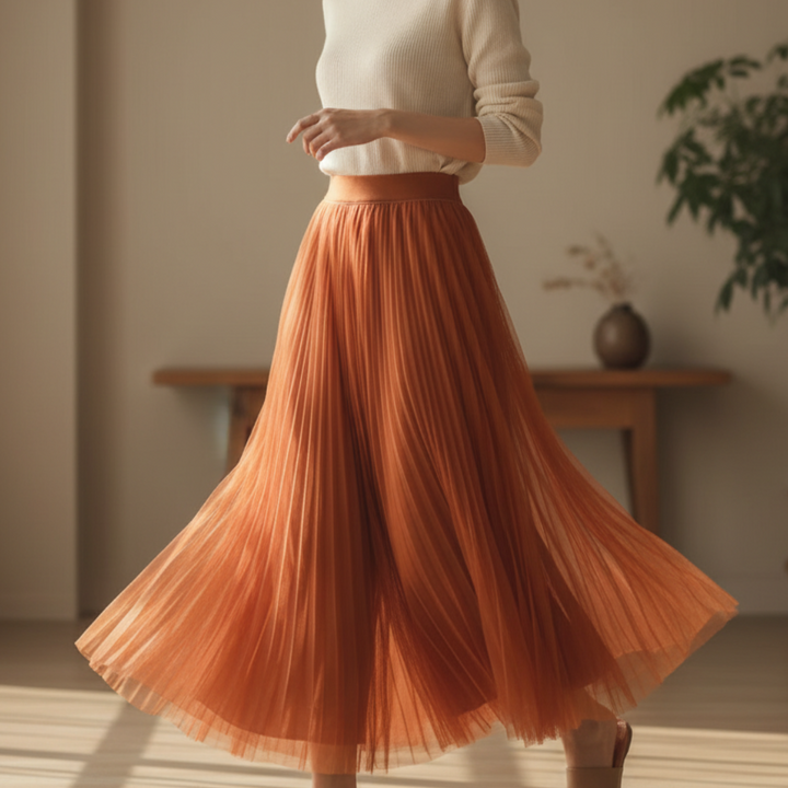 Morgan Pleated Flowy Skirt