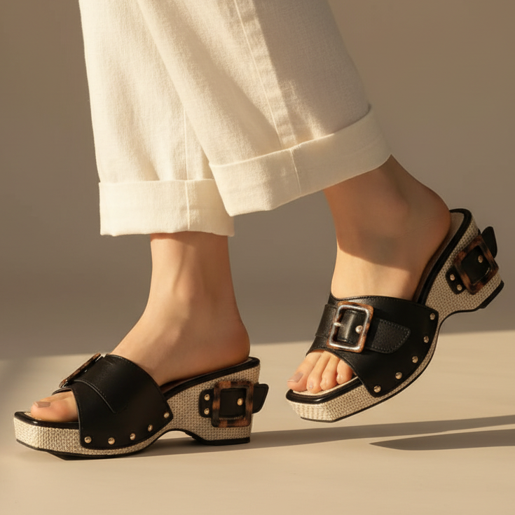 Evelyn Chunky Platform Sandals