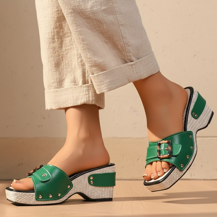 Evelyn Chunky Platform Sandals