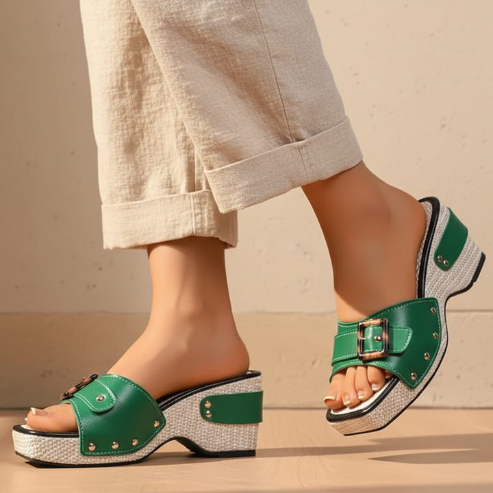 Evelyn Chunky Platform Sandals