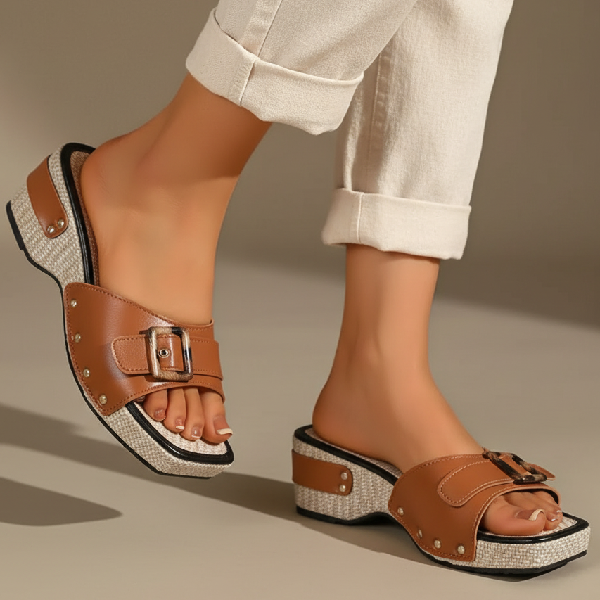 Evelyn Chunky Platform Sandals